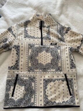 Paisley quarter zip